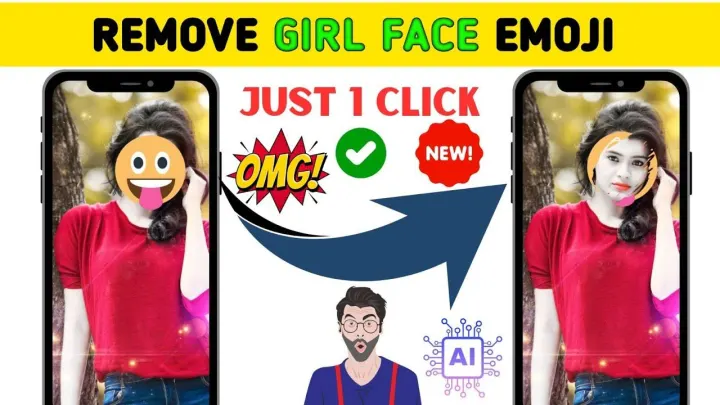 remove emoji face